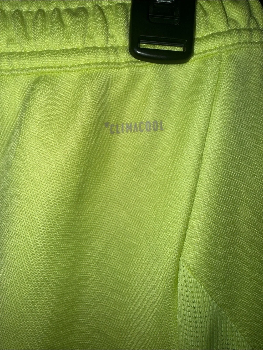 adidas Men’s Neon Green Track Joggers with Black Stripes